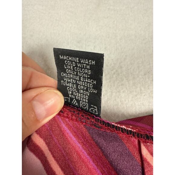 Express Skirt Women's Medium Red Pink Plaid A-Line Classic Academia preppy Flaw - Picture 7 of 13